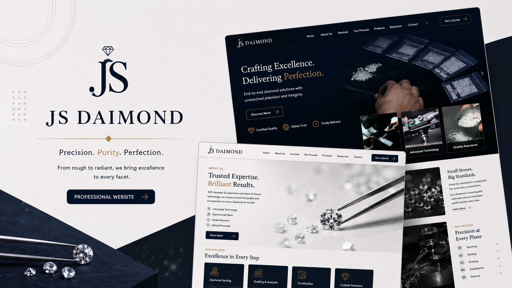 Screenshot of Js Daimond project